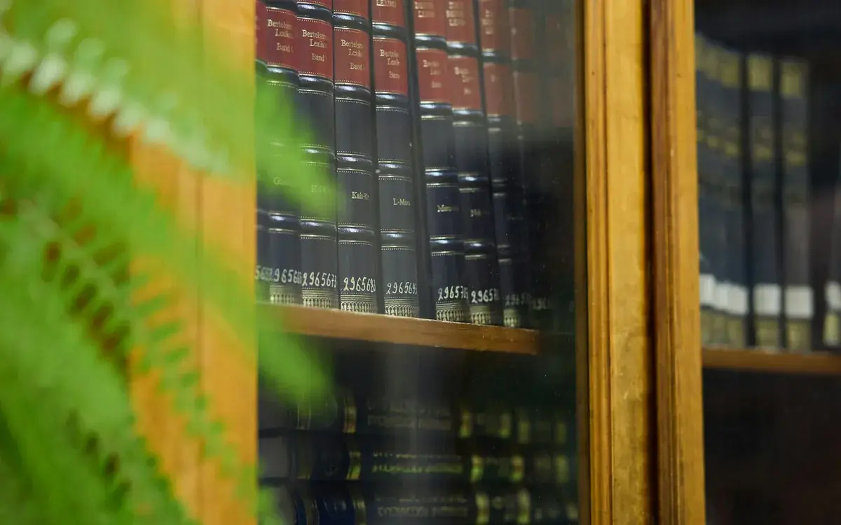 Law reports on library shelves