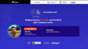 Rishi Bal at AI4India's Official Pre-Summit Event