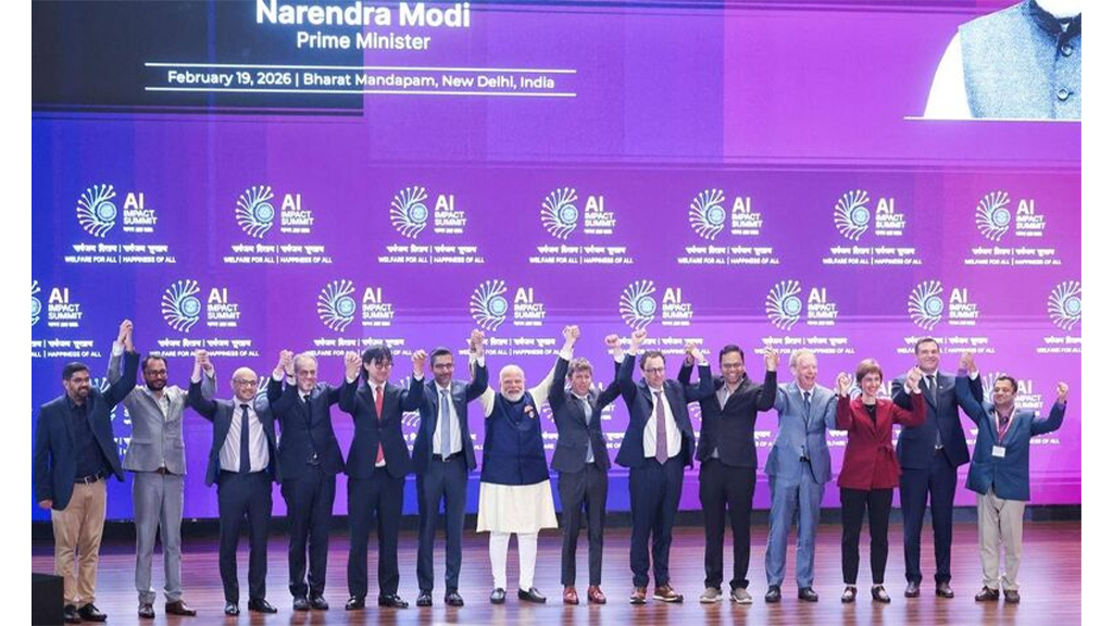 PM Modi inaugurates AI Impact Summit 2026 where BharatGen's Prof. Ganesh Ramakrishnan joined Sundar Pichai, Sam Altman & more. Sovereign multilingual AI for 22 Indian languages now live—empowering health, education & governance. India's AI future starts here!