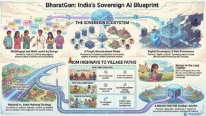 BharatGen India Sovereign AI vision was showcased at the AI Impact Summit 2026, highlighting multilingual, multimodal AI models rooted in Indian languages, values and real-world use cases across governance, agriculture, healthcare and education.